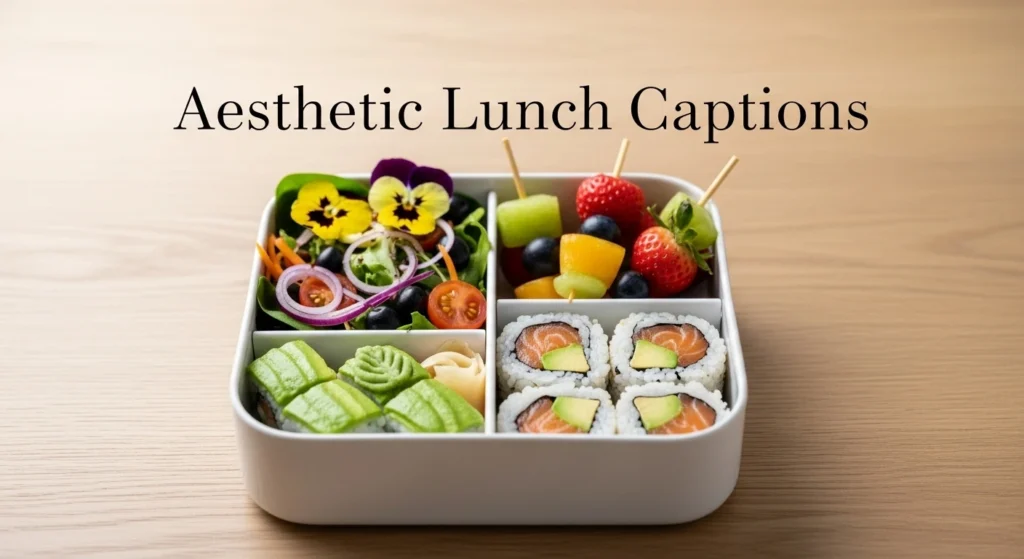 Aesthetic Lunch Captions