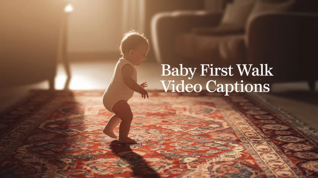 Baby First Walk Video Captions