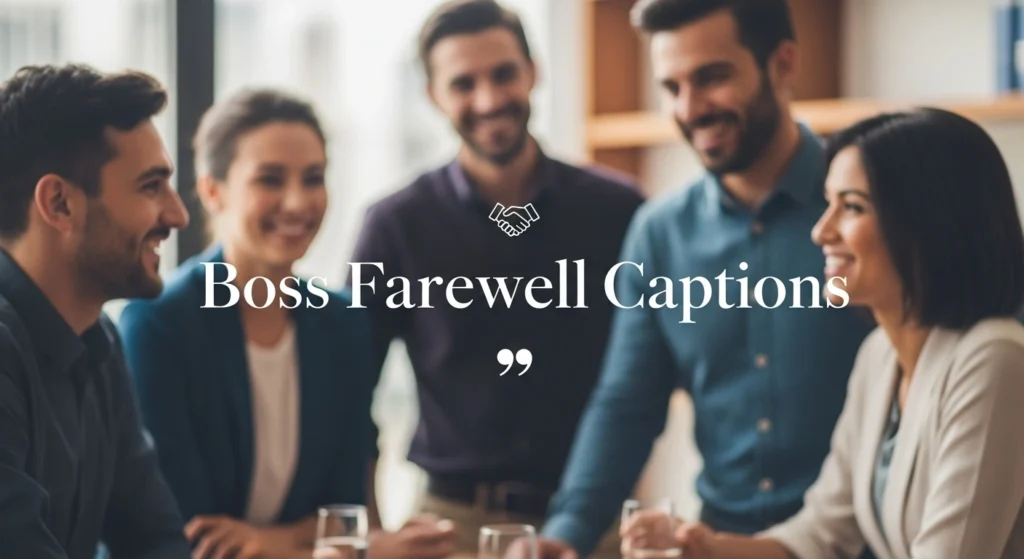 Boss Farewell Captions