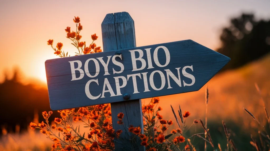 Boys Bio Captions