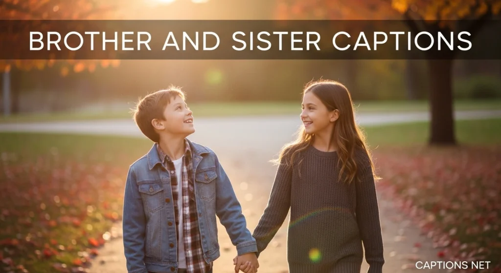 Brother and Sister Captions