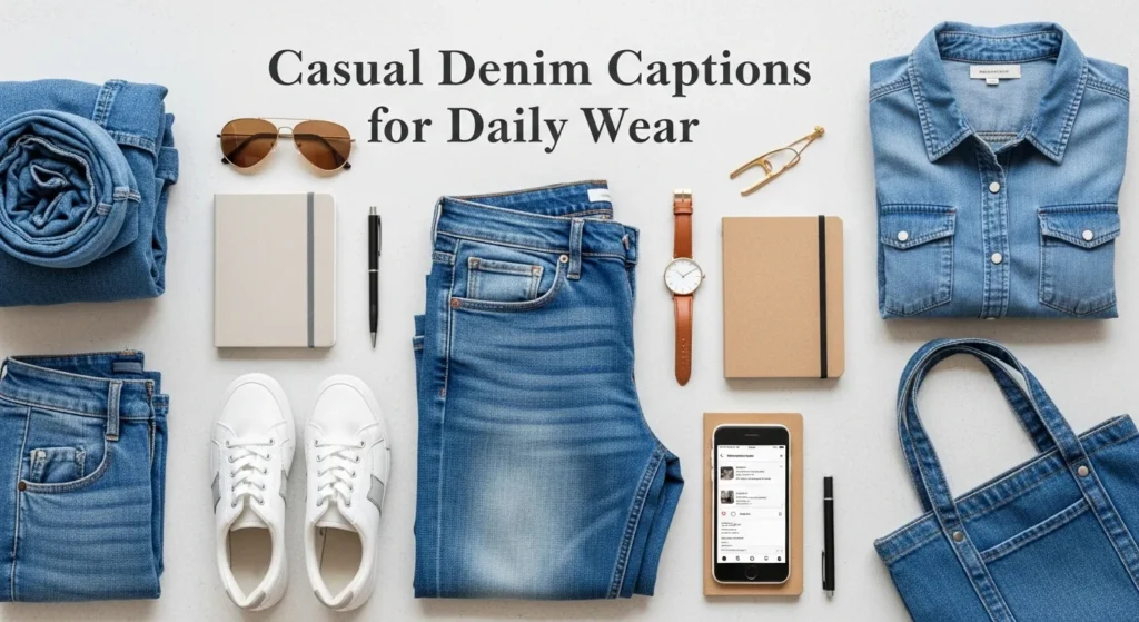 Casual Denim Captions for Daily Wear