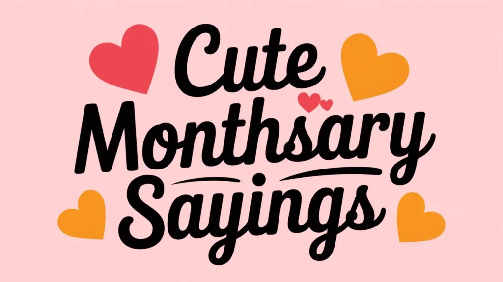 Cute Monthsary Sayings