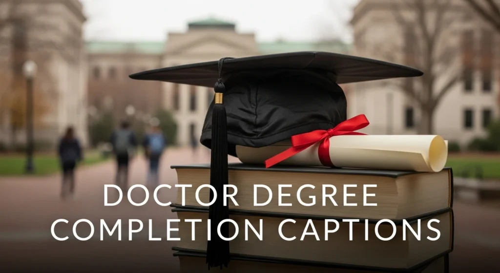 Doctor Degree Completion Captions
