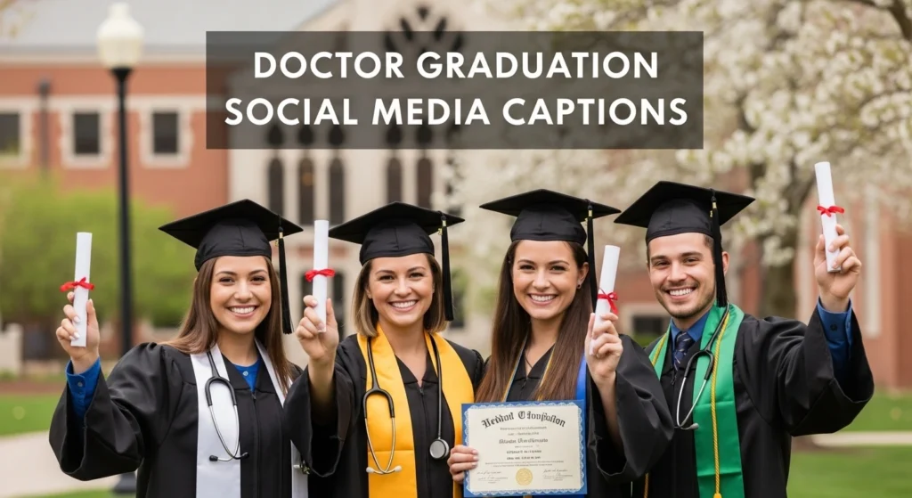 Doctor Graduation Social Media Captions
