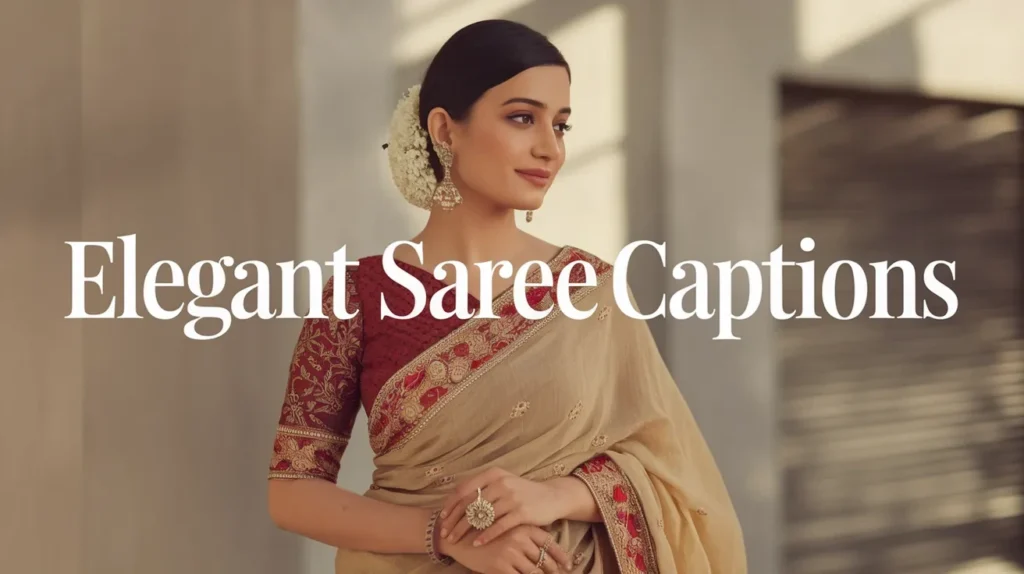 Elegant Saree Captions