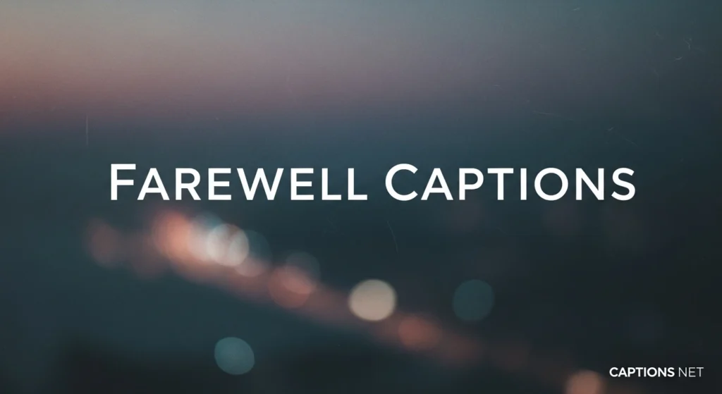 Farewell Captions
