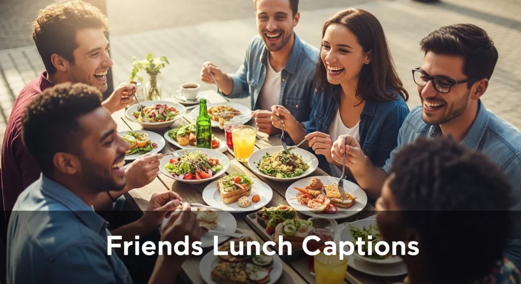 Friends Lunch Captions
