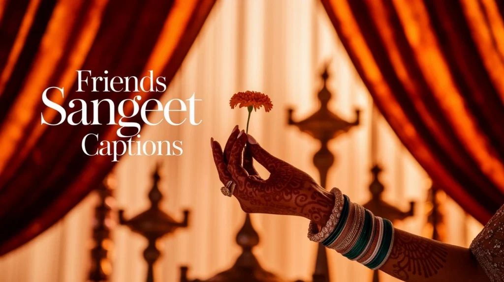 Friends Sangeet Captions