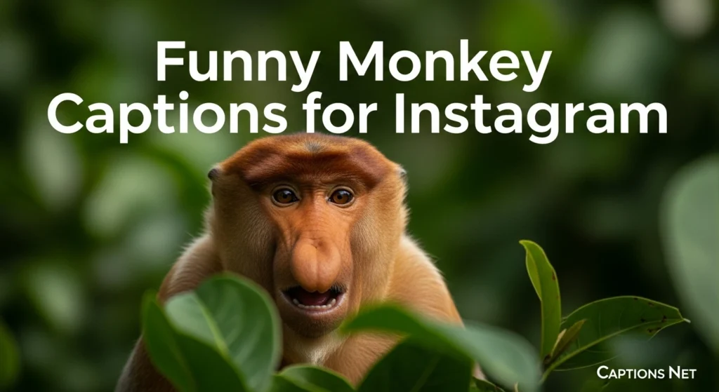 Funny Monkey Captions for Instagram