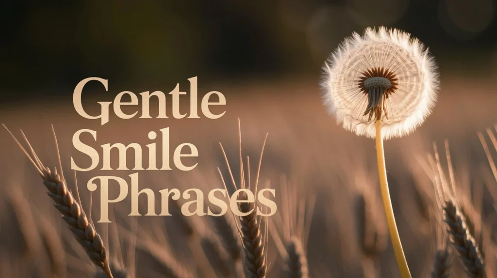 Gentle Smile Phrases