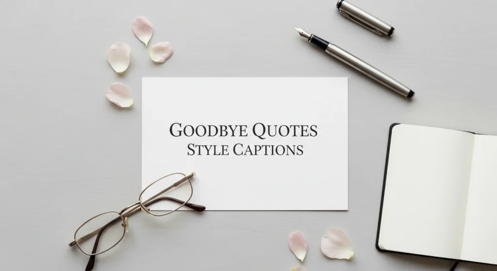 Goodbye Quotes Style Captions