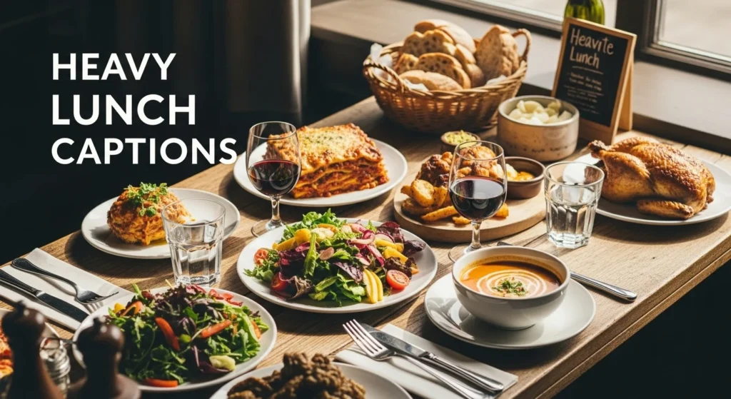 Heavy Lunch Captions