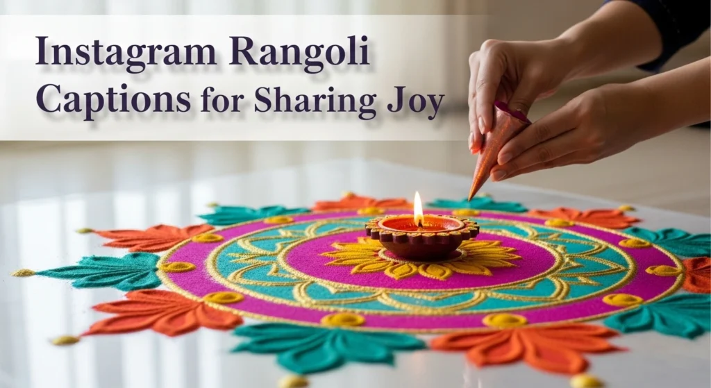 Instagram Rangoli Captions for Sharing Joy