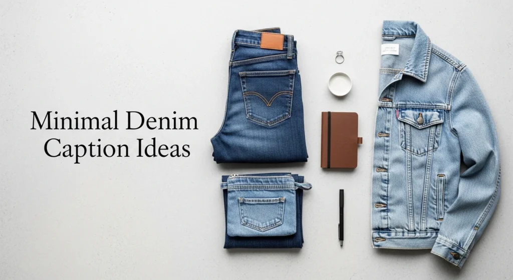 Minimal Denim Caption Ideas