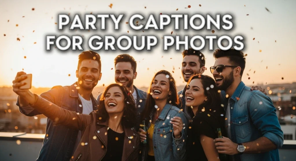 Party Captions for Group Photos
