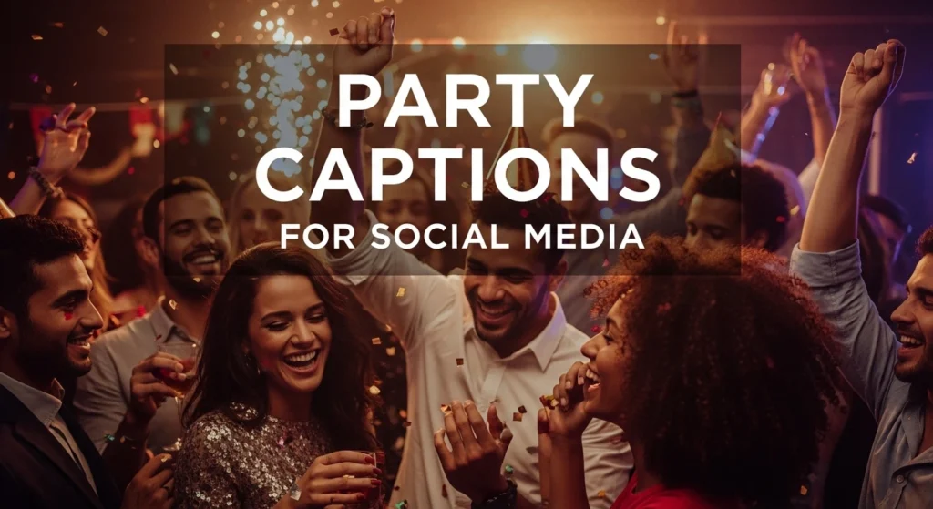 Party Captions for Social Media