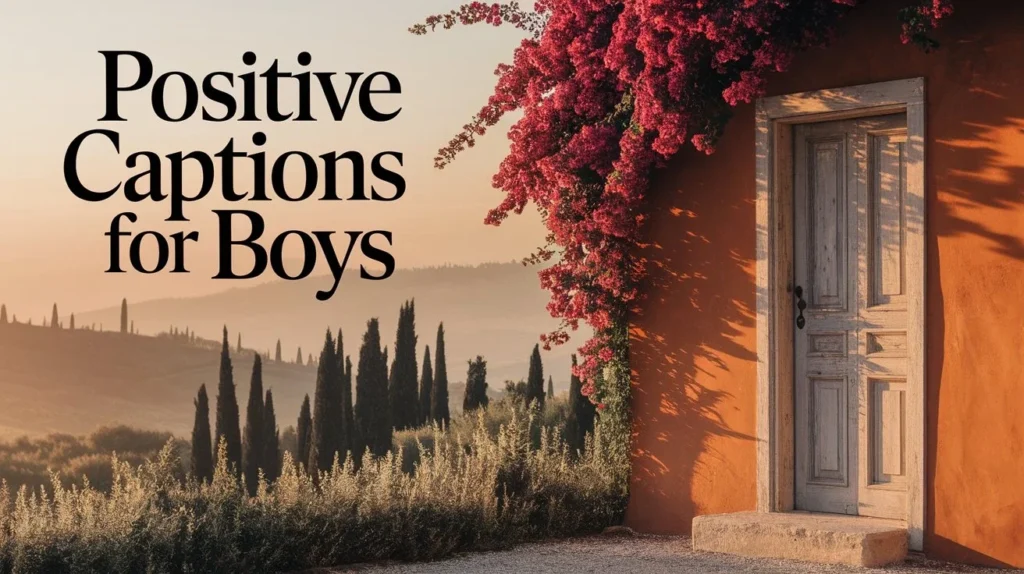 Positive Captions for Boys