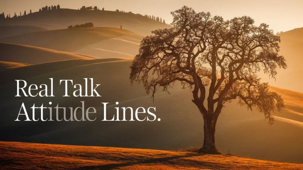 Real Talk Attitude Lines