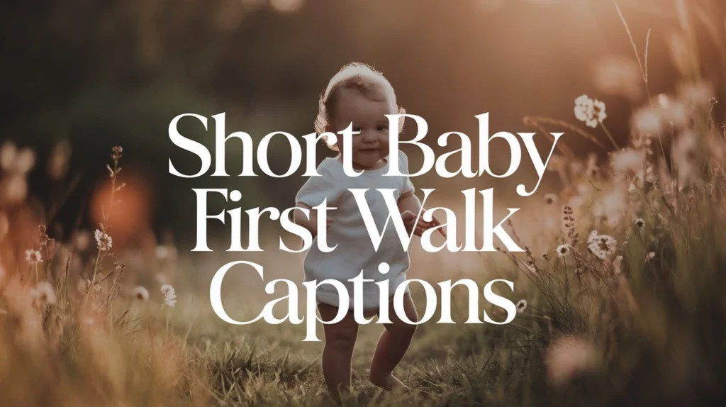 Short Baby First Walk Captions