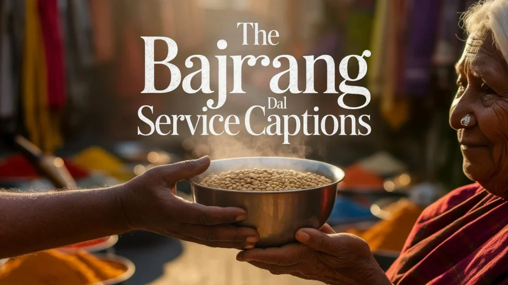 The Bajrang Dal Service Captions