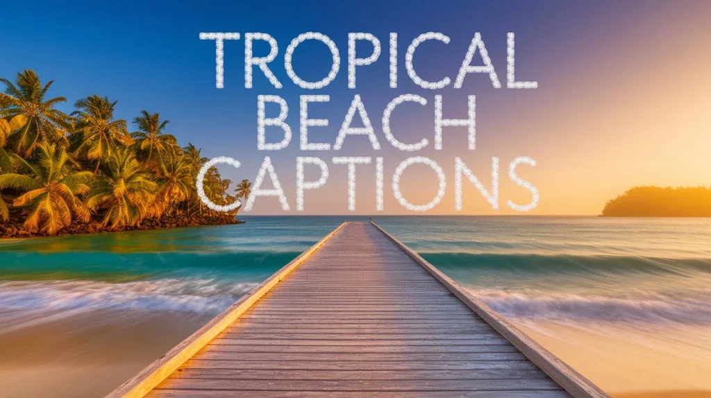 Tropical Beach Captions