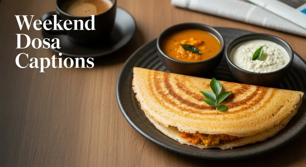 Weekend Dosa Captions