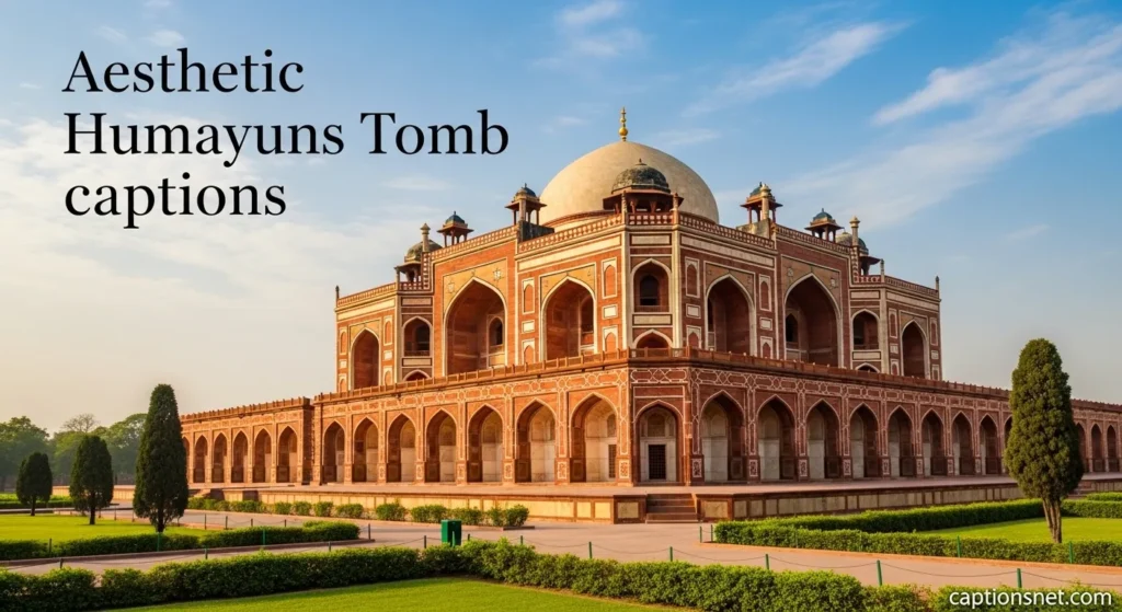 Aesthetic Humayuns Tomb captions