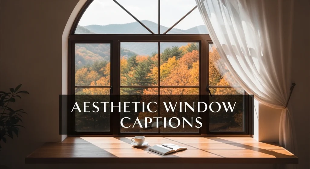 Aesthetic Window Captions