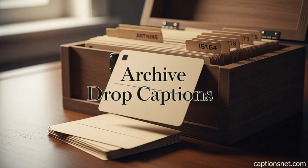 Archive Drop Captions