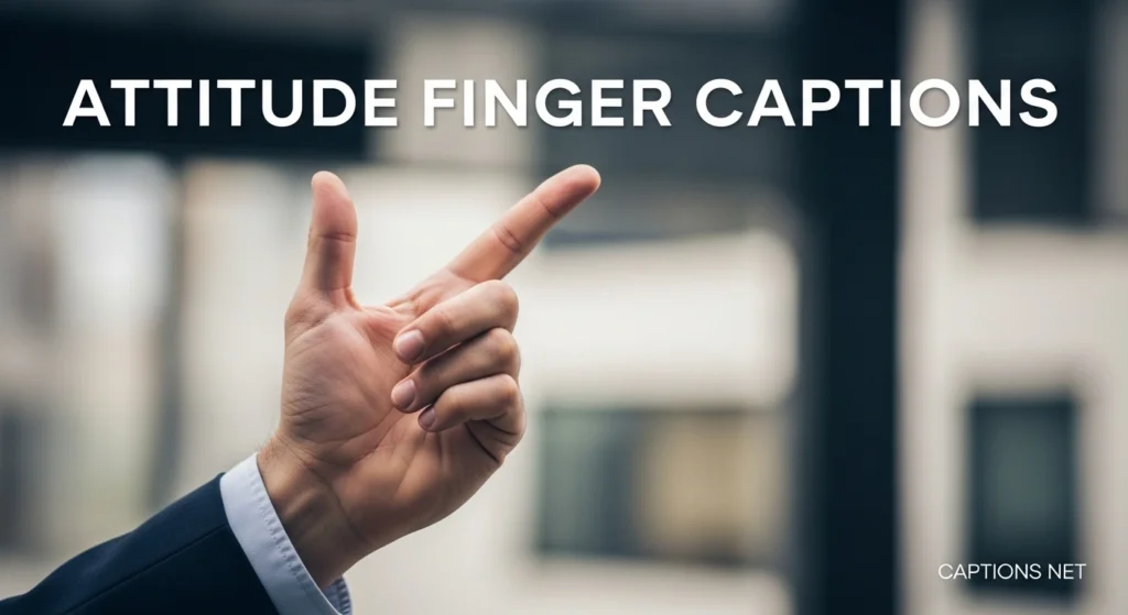 Attitude Finger Captions