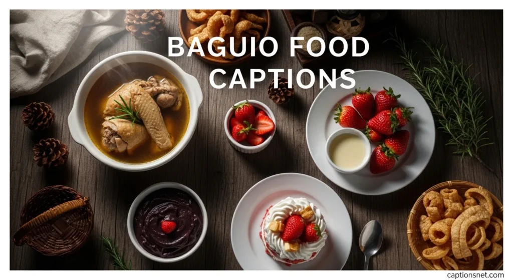 Baguio Food Captions