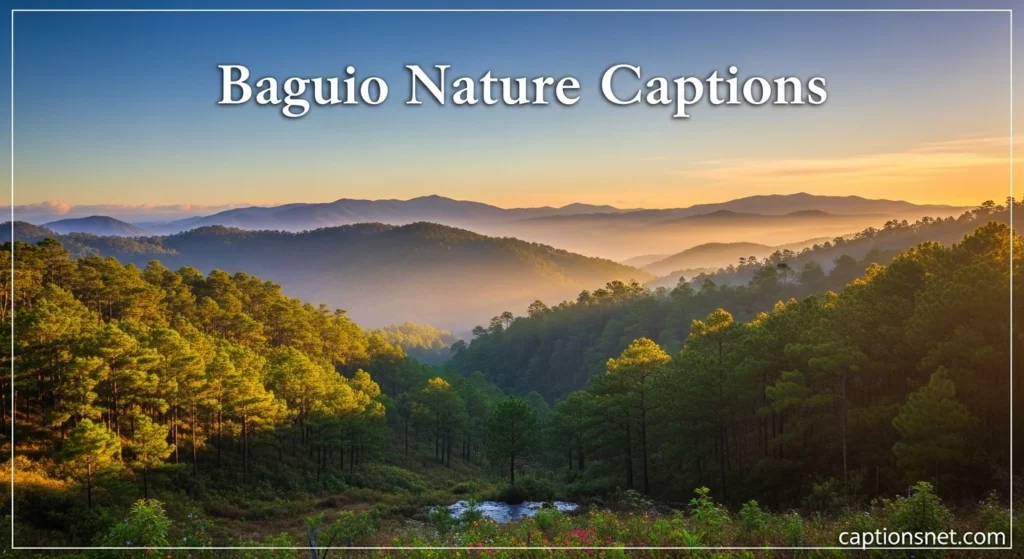Baguio Nature Captions