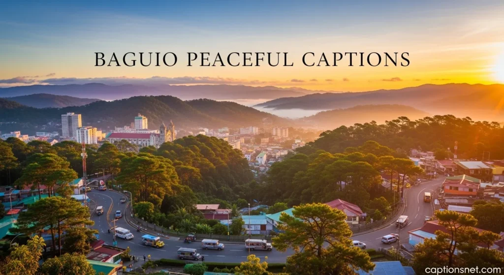 Baguio Peaceful Captions