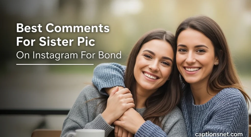 Best Comments For Sister Pic On Instagram For Bond