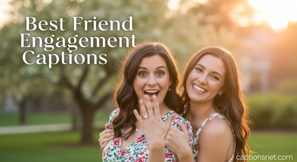 Best Friend Engagement Captions
