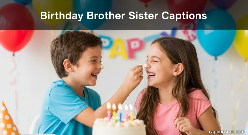 Birthday Brother Sister Captions