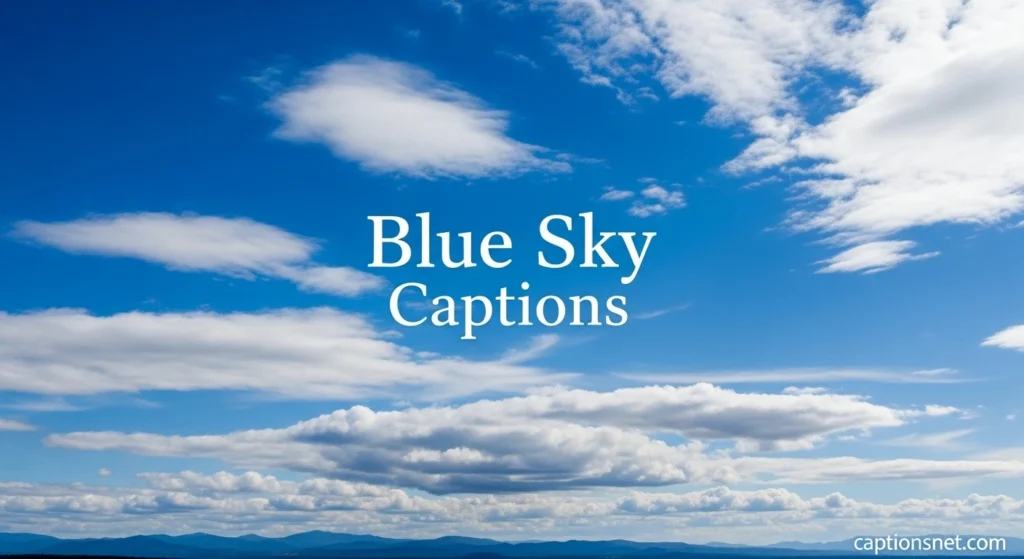 Blue Sky Captions