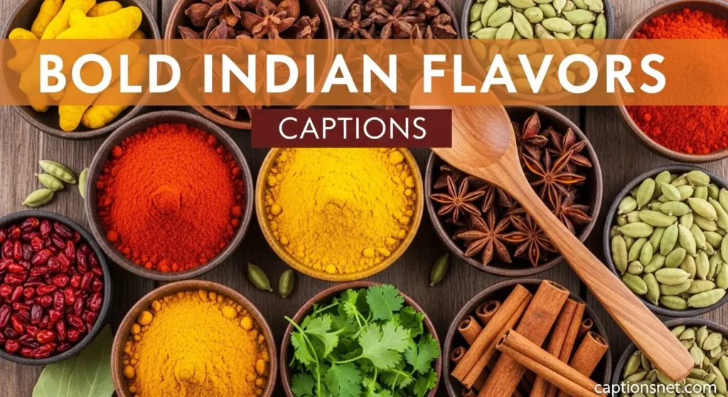 Bold Indian Flavors Captions