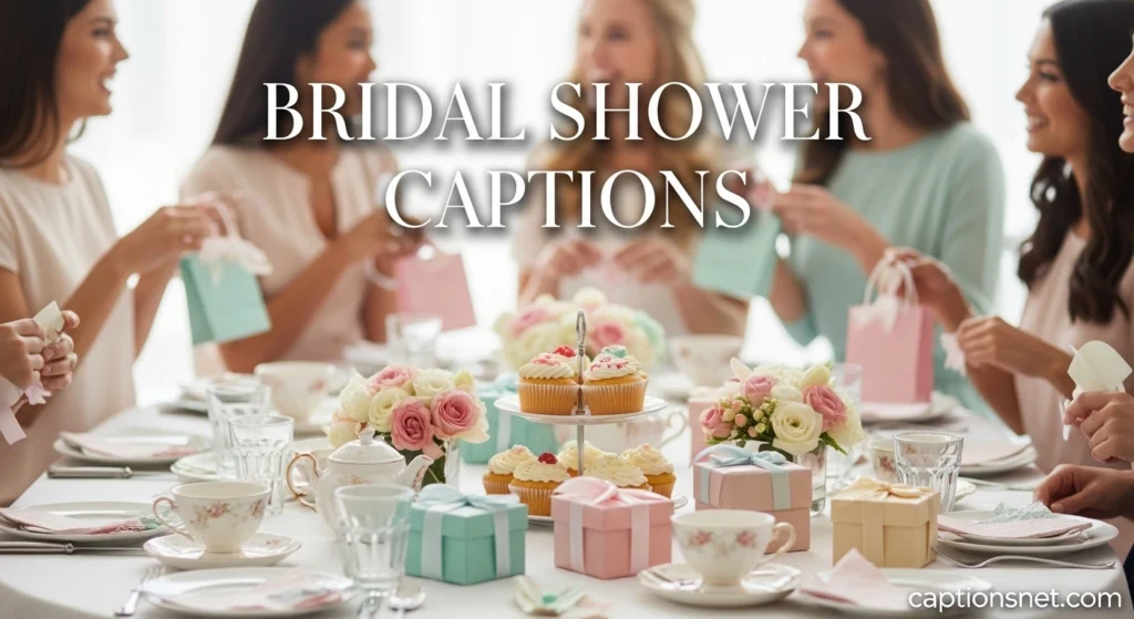 Bridal Shower Captions