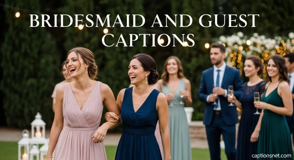 Bridesmaid and Guest Captions