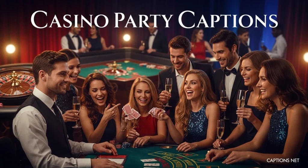 Casino Party Captions