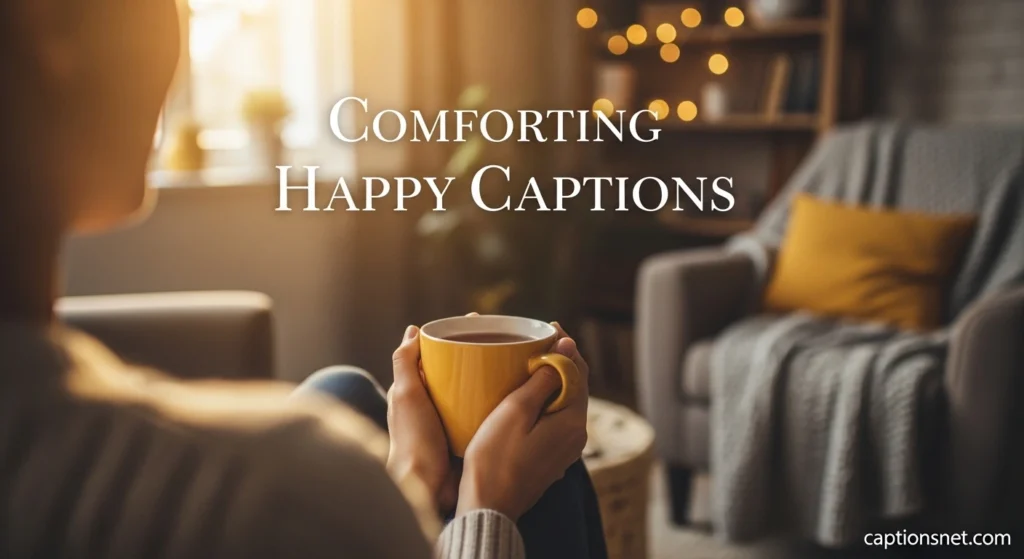 Comforting Happy Captions