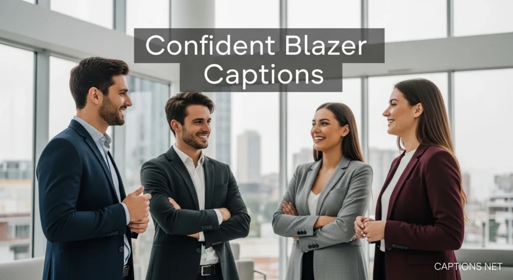 Confident Blazer Captions