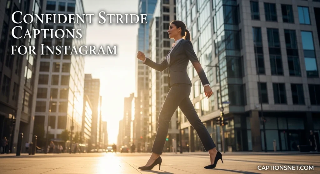Confident Stride Captions for Instagram