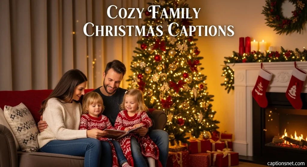 Cozy Family Christmas Captions