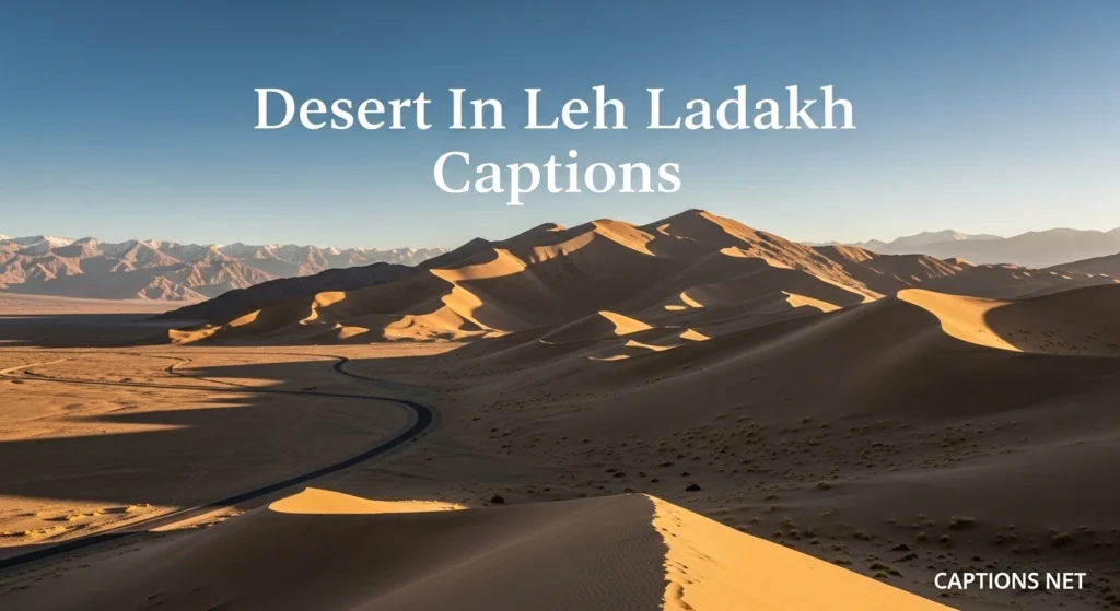 Desert In Leh Ladakh Captions