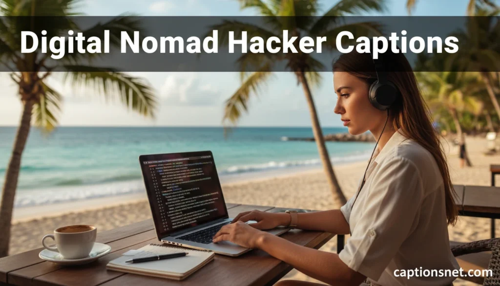 Digital Nomad Hacker Captions