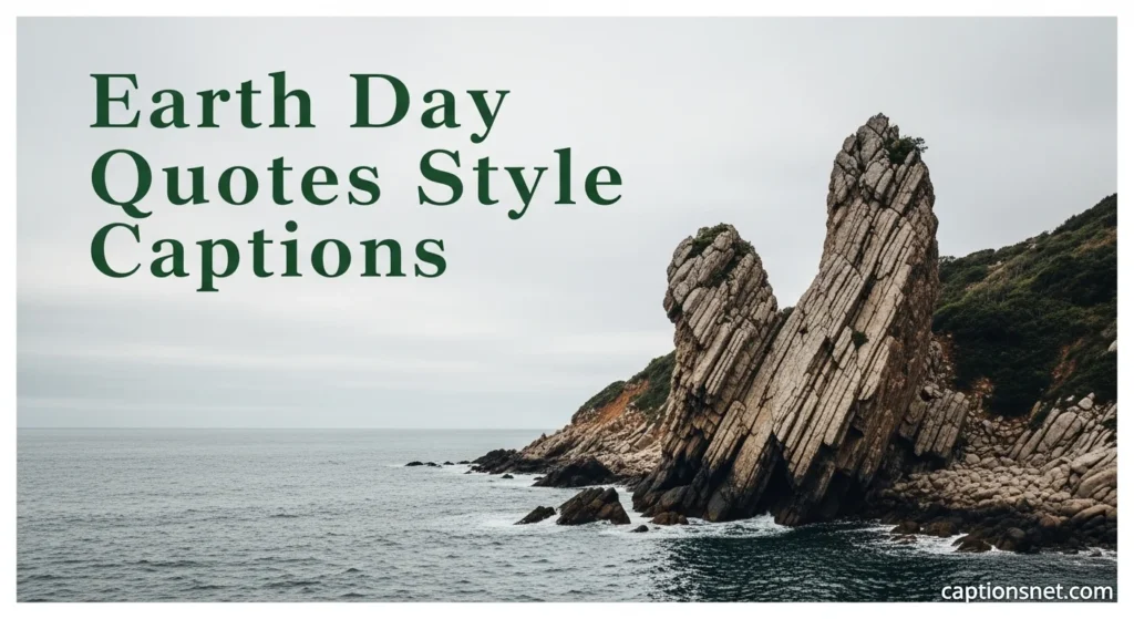 Earth Day Quotes Style Captions