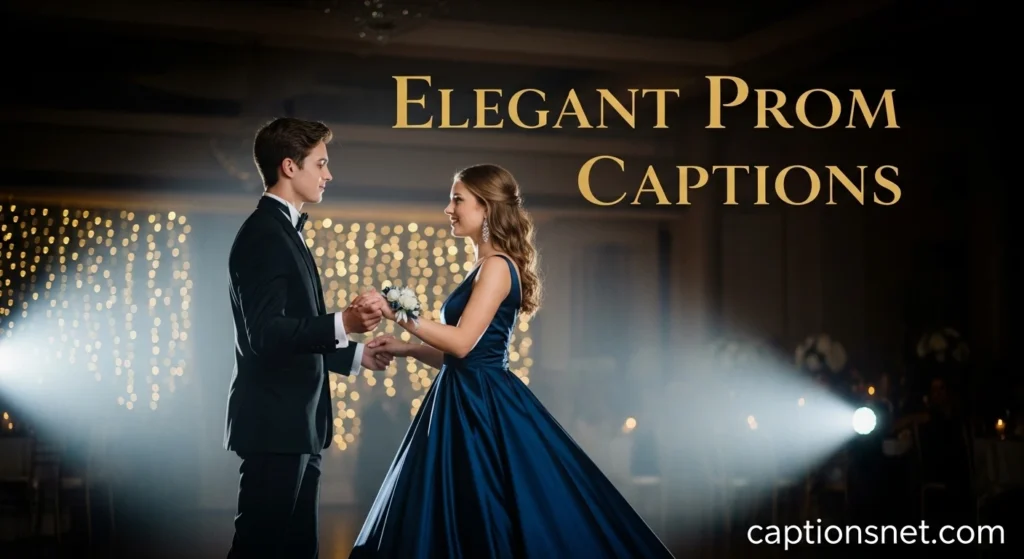 Elegant Prom Captions